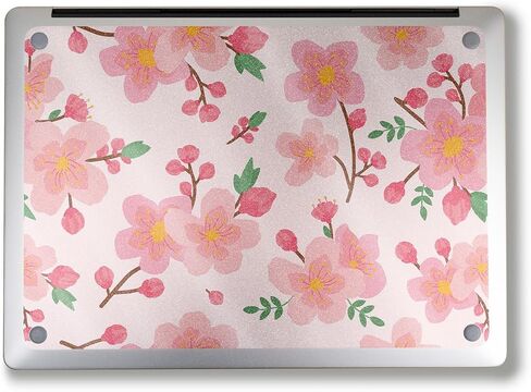 Glossy Glitter Laptop Skin Compatible with Surface Laptop 7 15" (2024) - Lilies in Bloom - Premium 3M Vinyl Protective Wrap Decal Cover - Easy to Apply | Crafted in The USA by MightySkins in Kuwait