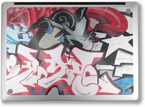 Glossy Glitter Laptop Skin Compatible with Surface Laptop 7 15" (2024) - Graffiti Mash Up - Premium 3M Vinyl Protective Wrap Decal Cover - Easy to Apply | Crafted in The USA by MightySkins in Saudi Arabia