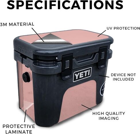 Carbon Fiber Skin Compatible with Yeti Roadie 15 Hard Cooler - Solid Orange - Premium 3M Vinyl Protective Wrap Decal Cover - Easy to Apply | Crafted in The USA by MightySkins in Saudi Arabia