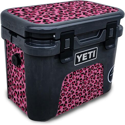 Carbon Fiber Skin Compatible with Yeti Roadie 15 Hard Cooler - Solid Orange - Premium 3M Vinyl Protective Wrap Decal Cover - Easy to Apply | Crafted in The USA by MightySkins in Saudi Arabia