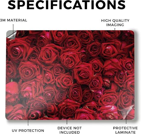 Glossy Glitter Laptop Skin Compatible with Surface Laptop 7 15" (2024) - Lilies in Bloom - Premium 3M Vinyl Protective Wrap Decal Cover - Easy to Apply | Crafted in The USA by MightySkins in Kuwait
