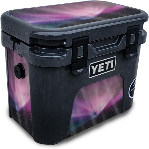 Skin Compatible with Yeti Roadie 15 Hard Cooler - Watercolor White - Premium 3M Vinyl Protective Wrap Decal Cover - Easy to Apply | Crafted in The USA by MightySkins in Saudi Arabia