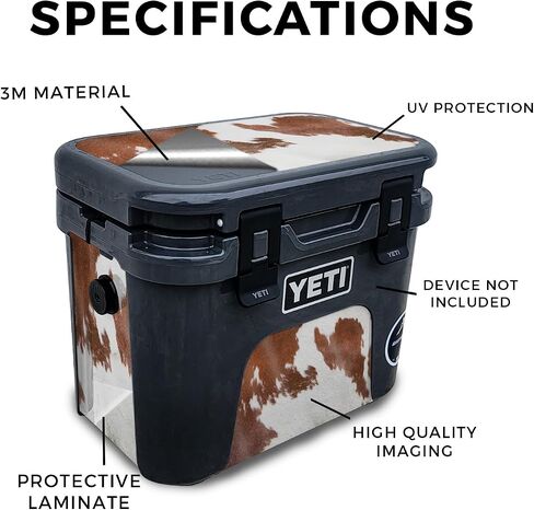 Skin Compatible with Yeti Roadie 15 Hard Cooler - Watercolor White - Premium 3M Vinyl Protective Wrap Decal Cover - Easy to Apply | Crafted in The USA by MightySkins in Saudi Arabia