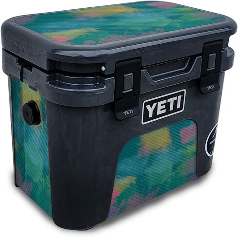 Skin Compatible with Yeti Roadie 15 Hard Cooler - Watercolor White - Premium 3M Vinyl Protective Wrap Decal Cover - Easy to Apply | Crafted in The USA by MightySkins in Saudi Arabia