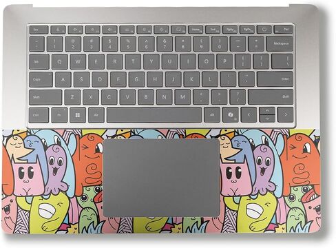 Glossy Glitter Laptop Skin Compatible with Surface Laptop 7 15" (2024) - Water Dog - Premium 3M Vinyl Protective Wrap Decal Cover - Easy to Apply | Crafted in The USA by MightySkins in Kuwait