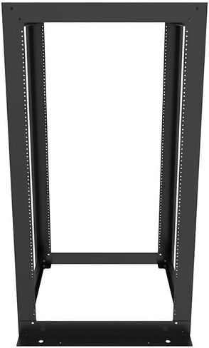 NavePoint 25U عرض 23 بوصة حامل إطار مفتوح بأربعة أعمدة مع مترابطة لمعدات 19 بوصة، رف الخادم بسعة وزن 881 رطل، حامل على الأرض، علامات RU in Kuwait