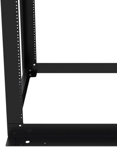 NavePoint 25U عرض 23 بوصة حامل إطار مفتوح بأربعة أعمدة مع مترابطة لمعدات 19 بوصة، رف الخادم بسعة وزن 881 رطل، حامل على الأرض، علامات RU in Kuwait