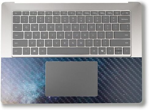 Glossy Glitter Laptop Skin Compatible with Surface Laptop 7 15" (2024) - Why Knot - Premium 3M Vinyl Protective Wrap Decal Cover - Easy to Apply | Crafted in The USA by MightySkins in Kuwait