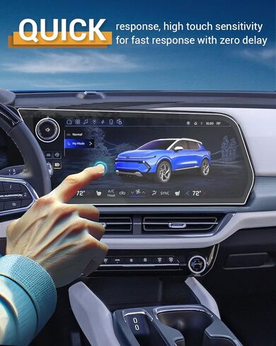 واقي شاشة 17.7 بوصة مضاد للوهج غير لامع 2026 Chevy Equinox EV لعام 2024 2025 2026 Chevy Equinox EV (1LT/2LT/3LT/2RS/3RS) غطاء شاشة لمس معلومات الترفيه لملحقات Equinox EV 2026 in Saudi Arabia