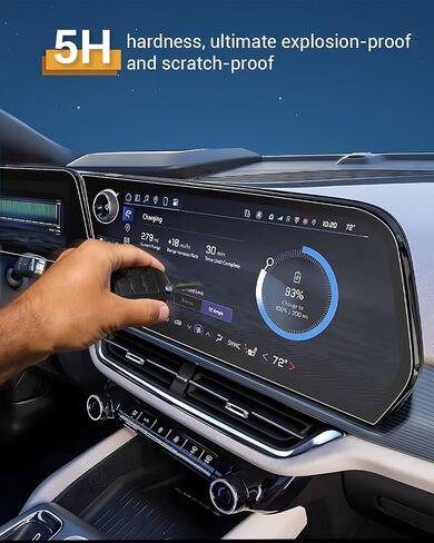واقي شاشة 17.7 بوصة مضاد للوهج غير لامع 2026 Chevy Equinox EV لعام 2024 2025 2026 Chevy Equinox EV (1LT/2LT/3LT/2RS/3RS) غطاء شاشة لمس معلومات الترفيه لملحقات Equinox EV 2026 in Saudi Arabia
