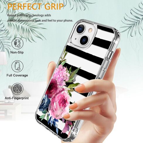 LUHOURI for iPhone 15 Plus Case with Screen Protector - Crystal Clear Durable Cover - Fashionable Designs for Women and Girls - Slim Fit Shockproof Protective Phone Case 6.7",Little Ghosts in Kuwait