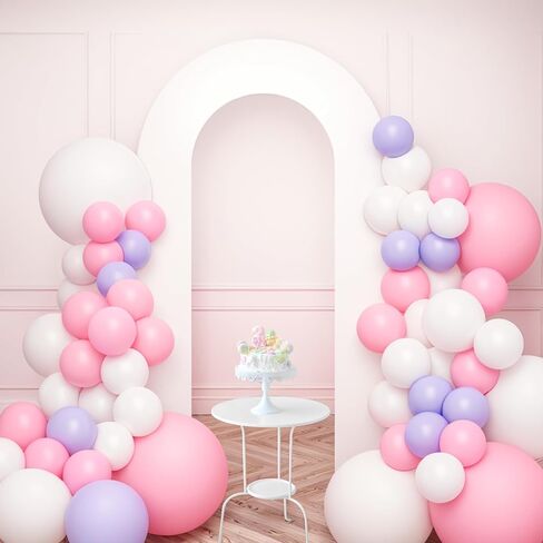 Babenest 7.2Ft Spandex Open Arch Backdrop Cover, Fitted Double-Sided U-Shaped Wedding Arch Cover, Round Top Chiara Stand Cover for Ceremony Baby Shower Birthday Party Decoration (White) in Saudi Arabia