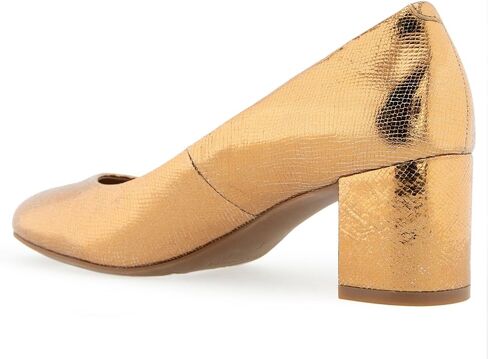 Aerosoles Women's EBEL Pump, Soft Gold Leather, 6 in Kuwait