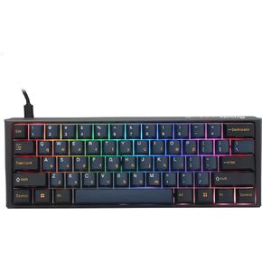 Ducky One 3 Mini Pro Nazca 8K 60% Hotswap RGB Triple Shot PBT Mechanical Keyboard - Cherry MX2A Brown