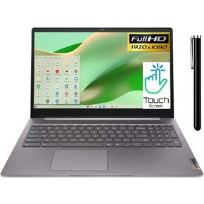 Lenovo IdeaPad 3 Touchscreen Chromebook Intel Pentium Quad Core up to 3.3Ghz 4GB Ram 128GB eMMC Web Cam WiFi HDMI Chrome OS (IDP3 – Renewed)