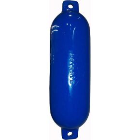 Dock Edge Dolphin Twin Eye Smooth Boat Fenders, 4.5" x 16", White