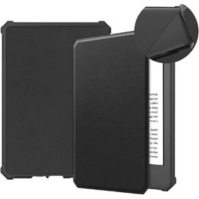 for Amazon All-New Kindle 11th Generation 6"(2022 Release) E-Reader Cover, Ultra Slim Folio Lightweight PU Leather Case with Auto Sleep Wake Up Function for Kindle 11th Gen 6inch (TPU-Rose Gold)