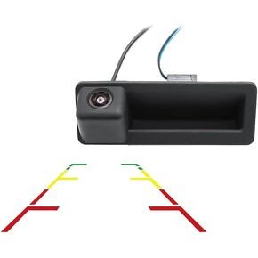 Vlicevrn HD Car Rear View Camera Trunk Handle with Fish Eye Lens Night Vision Backup Parking Camera Waterproof IP68 Vehicle Camera For BMW 3 E90 E91 E92 E93 320i 335i /M5 E39 E60 E61/X5 E53 E70/X6 E71