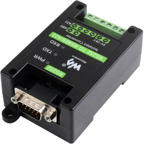 Isolated RS232 to RS485/422 Serial Adapter Converter with SP3232EEN and SP485EEN Chips, 300~921600bps Stable Transmission Onboard Multiple Protections (DB9 Male Port)