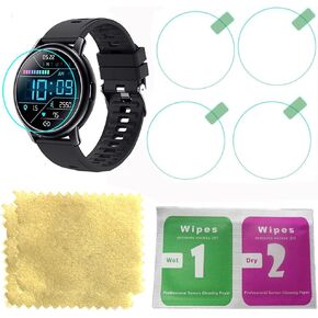 Tempered glass screen protector for Donerton Smart Watch screen protector with four pieces in one pack with round screen
