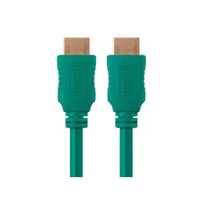 Monoprice 6ft 28AWG High Speed HDMI Cable w/Ferrite Cores - Green