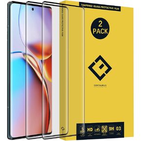 2Pcs Moto edge Plus 2023 6.67" Screen Protector edge+, 3D Curved Full Coverage Anti-Scratch 9H HD Clear Tempered Glass Screen Protector Protective Film For Moto edge+ edge Plus 2023 6.67"