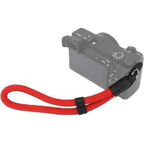 Haoge Camera Hand Wrist Strap for Sony a7, a7 II, a7 III, a7R, a7R II, a7R III, a7R IV, a7S, a7S II, a9, a9 II, a99 II, RX10, RX10 II, RX10 III, RX10 IV, RX1R, RX1R II Climbing Rope Red
