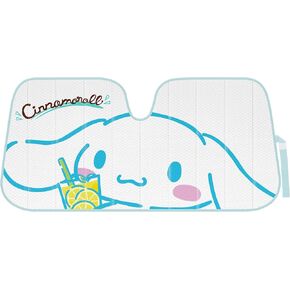 Hello Kitty Car Windshield Sun Shade, Cute Accordion Style Sunshade for Car Window, Kawaii Car Sun Shade Windshield, Official Sanrio Hello Kitty Car Accessories for Women ﻿(Summer Sailing)