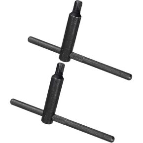 Lathe Chuck Wrench, 12mm Square Head L125x 220mm, with Hand-Held Rod Easy to Use Square Head Key Spanner Tool -(Applications: for CNC Router Engraving Milling Machine),2-Pieces