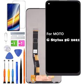 Screen Replacement for Motorola Moto G Stylus 5G 2021 XT2131 XT2131DL XT2131-1 XT2131-3 XT2131-4 LCD Display Touch Digitizer Assembly + Tools(Not for 4G Version)