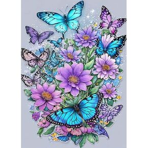 Jesus Stamped Cross Stitch Kits - Butterfly Needlepoint Counted Cross Stitch Kits for Beginners Adults Sunflower Patterns Dimensions Embroidery Kits Arts and Crafts
