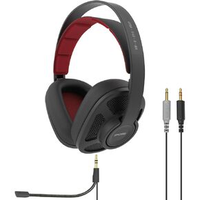 سماعات رأس للألعاب مغلقة من الخلف من Koss GMR540-A-ISO، التحكم في مستوى الصوت + مفتاح كتم الصوت، ميكروفون قابل للفصل، تصميم خفيف الوزن ومتين للغاية، أسود وأحمر in Kuwait