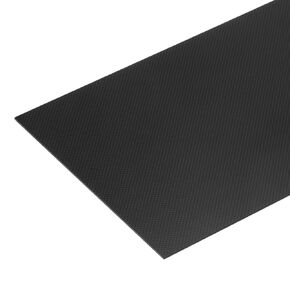 MECCANIXITY قطعة واحدة من ألواح ألياف الكربون 250 × 100 × 4 مم سطح لامع من ألياف الكربون المسطحة شريط منسوج عادي للطائرات الورقية وطائرة RC
