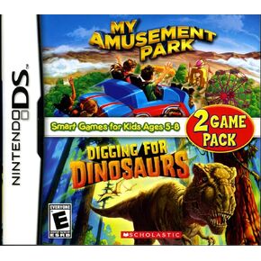 My Amusement Park/Digging for Dinosaurs - Game Pack - Nintendo DS (Renewed)