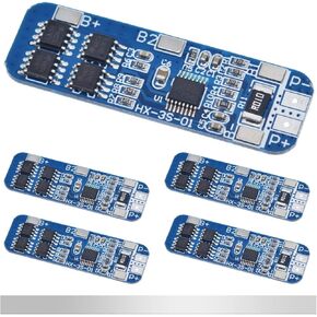 10 Pcs 1S 3.7V 3A Lithium Battery Protection Board BMS PCB Protection Board 18650 Charger Module for Li-ion Lithium Battery with Nickel Strip in Kuwait