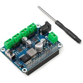 4WD Robot HAT Shield for Raspberry Pi 4B/3B/3B+/3A+/2B/1B+/1A+/Pi Zero/Pi Zero W, Robot Expansion Board with DRV8833 Dual H-Bridge Motor Driver
