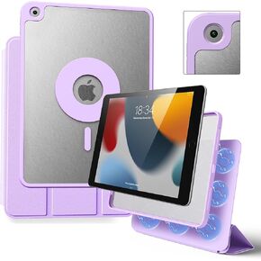 Case for iPad 10.2 inch Magnetic Case for iPad 9th/8th/7th Generation, 2021/2020/2019, Detachable Protective Stand Cover with Pencil Holder, Auto Sleep/Wake (Gray)