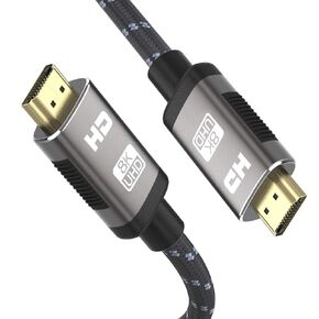 8K HDMI 2.1 Cable 6.5ft,Ultra HD High Speed 48Gpbs HDMI Cord,8K60 4K120 144Hz eARC HDR10 4:4:4 HDCP 2.2&2.3 DTS:X for PS4/PS5/Roku TV/Blu-ray/HDTV