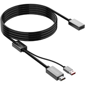 HDMI 2M Cable/HDMI Extension Cable for GOOVIS G2 Cinema, GOOVIS Pro and GOOVIS G2 VR Headset. High-Speed, Support 3D 4K, Audio sync HDMI Adapter (2 M)