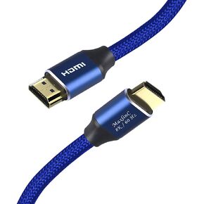 High Speed 8K HDMI Cable 2.1, 10 ft, Blue Gaming HDMI Cords, 48Gbps 28AWG, Supports 3D HDR eARC HDCP 2.2 2.3, 4K120, 8K60, Compatible with Apple TV Ethernet Dolby Vision Roku Xbox PS5
