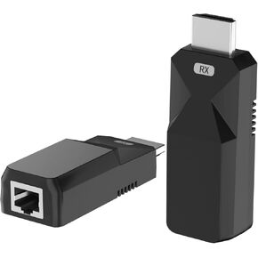 موسع PWAYTEK HDMI، ينقل إشارات الصوت والفيديو بدون فقدان حتى 165 قدمًا مع كابل إيثرنت 1080P Cat5e/6. in Kuwait