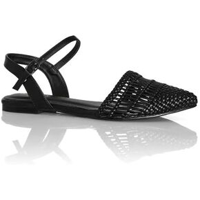 City Chic Women's Apparel Women's CITY CHIC WIDE FIT ROSALIE FLAT Slipper, BLACK, 12