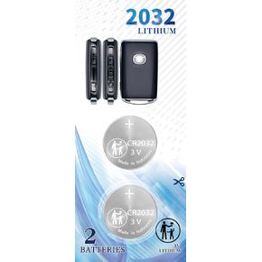 Replacement for Mazda Key FOB Battery, OEM CR2032 Key FOB Battery fits (2019-2024 3 6 CX-5 CX-30 CX-9 CX-50 CX-90 CX-3 MX-5 Miata RF Smart Remote