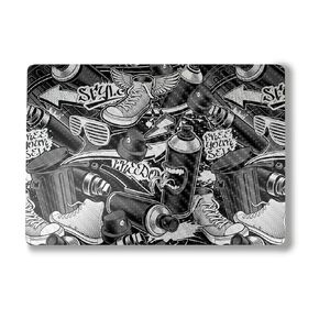 Carbon Fiber Laptop Skin Compatible with Surface Laptop 7 15" (2024) - Red Hip Hop - Premium 3M Vinyl Protective Wrap Decal Cover - Easy to Apply | Crafted in The USA by MightySkins