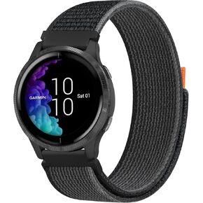 Meliya Bands Compatible with Garmin Venu 2 Plus / Venu Sq / Venu / Vivoactive 3 / Vivoactive 5 Watch Band Women Men, Soft Nylon Sport Replacement Strap for Garmin Vivomove Sport, Vivoactive 3 Music, Forerunner 645/245 Music Smart Watch
