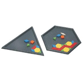 LEARNING ADVANTAGE - 102842 Learning Advantage Inc Pattern Block Trays - Set of 2, 9 x 12 Inches