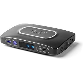 Halo Power Station 100, Portable 110VAC/100Watt w/AC Outlet, USB Ports, Wireless Phone Charging Station & Laptop Charger Carry-on Approved, Stone Grey