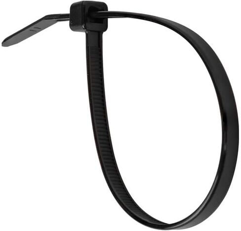 ربطات كابل 450-200 من Klein Tools، قوة شد 50 رطل، أربطة بسحاب من النايلون عالي التحمل، للاستخدام الداخلي/الخارجي، 7.75 بوصة، أسود، 100 قطعة in Saudi Arabia