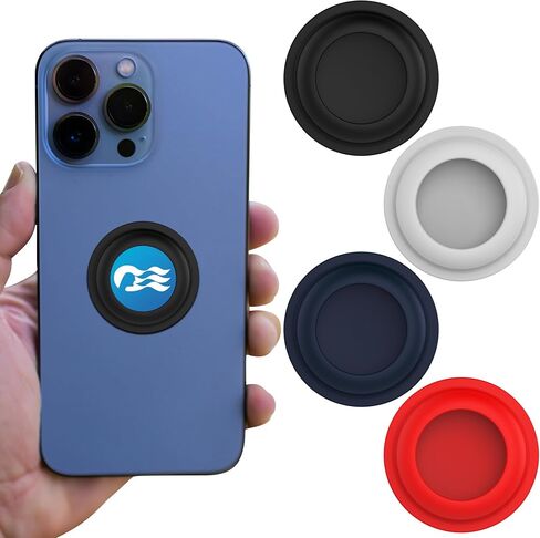 Princess Medallion Holder Accessories,[2 Pack] Stickers Holder for Ocean Medallion and for AirTag Holder (for iPhone, Android, & All Devices)（Black/Red.） in Saudi Arabia