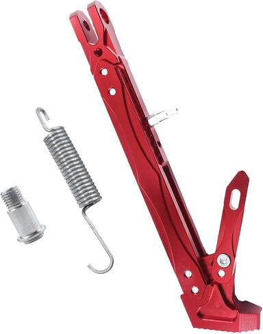 Universal Motorcycle Kickstand Adjustable Foot Side Support Parking Kickstand For Motorcycle Motorbike Length Extension Dirt Pit Bike (20cm-26cm red) in Kuwait